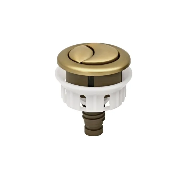 Brushed Brass Cistern Flush Button for Loma & Brooklyn Combined 2-In-1 Wash Basin + Toilet