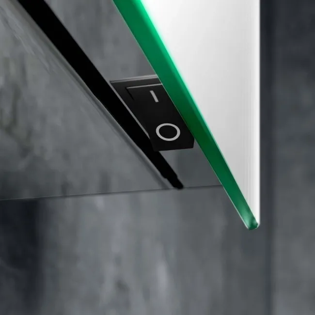 Emielia Battery Operated Illuminated LED Mirror Cabinet 600x1000mm