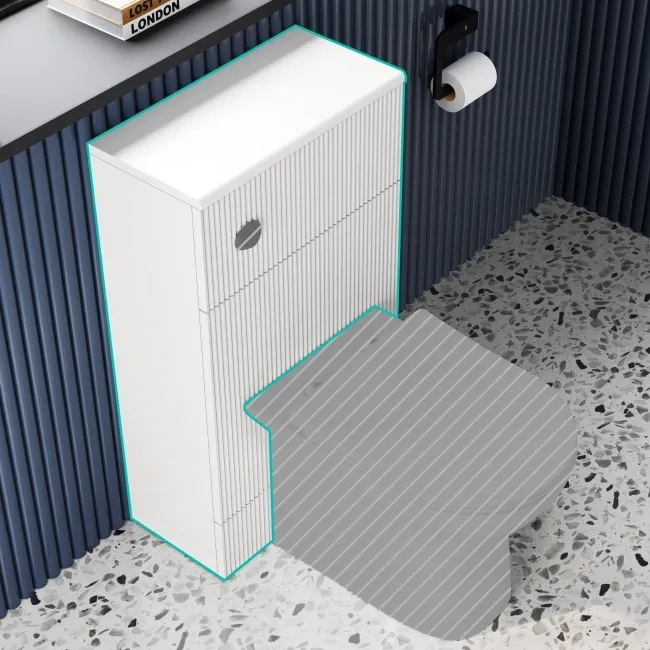 Havana Coastal White 500 Toilet Unit