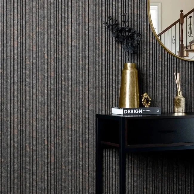 Trepanel Aqua 3D® Waterproof Dark Grey/Gold Marble Effect Grooved Wall Panel 3 Pack ( Covers 0.87 SQM)