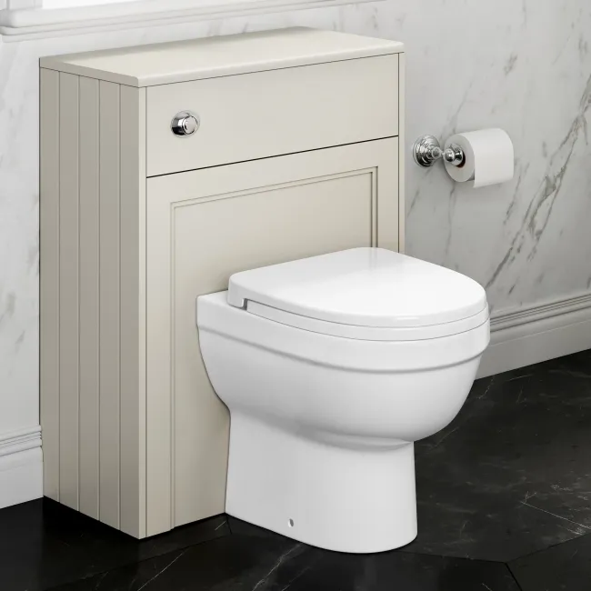 Traditional Chalk White Back To Wall Unit and Seattle Toilet