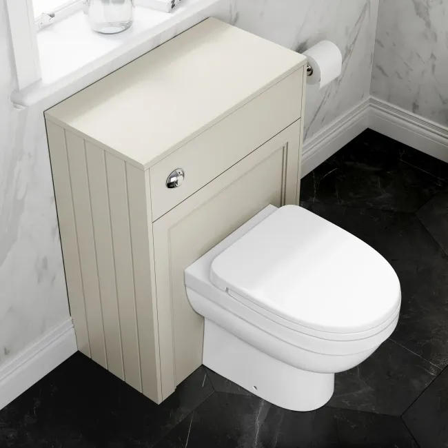 Traditional Chalk White Back To Wall Unit and Seattle Toilet