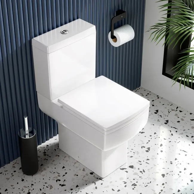 Portland Close Coupled Toilet With Soft Close Slim Seat