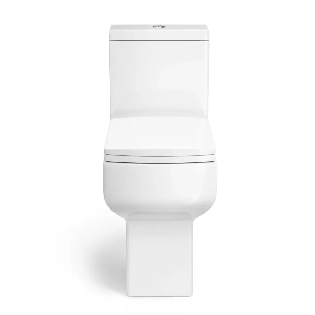 Portland Comfort Height Close Coupled Toilet With Soft Close Slim Seat