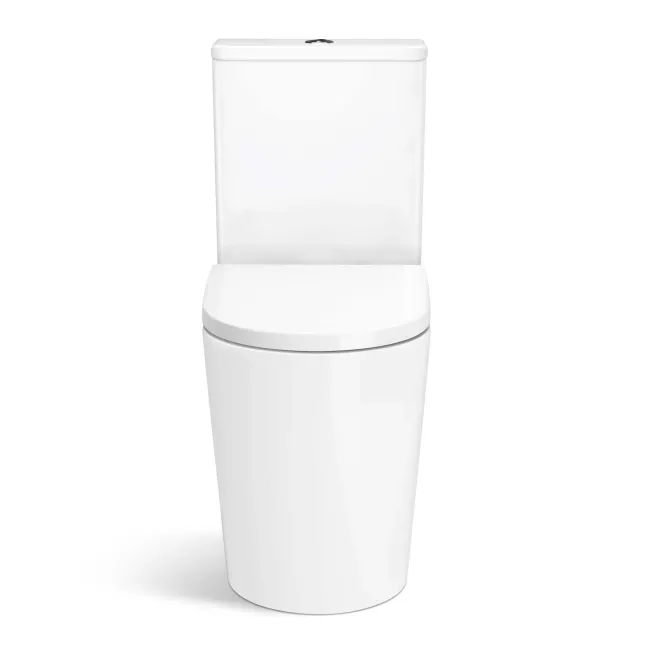 Boston Rimless Comfort Height Close Coupled Toilet With Premium Soft Close Seat