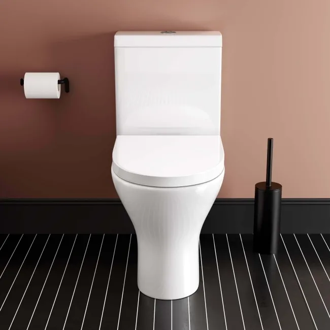 Orlando Rimless Close Coupled Toilet With Soft Close Seat
