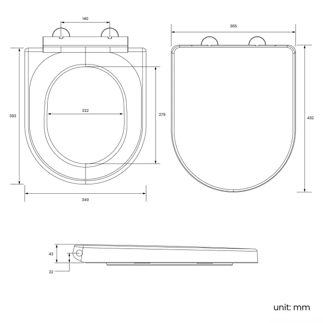 Denver Rimless Close Coupled Corner Toilet With Soft Close Seat