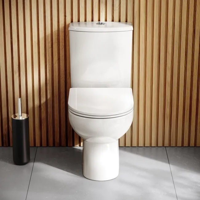 Casper Rimless Close Coupled Toilet With Slim Soft Close Seat