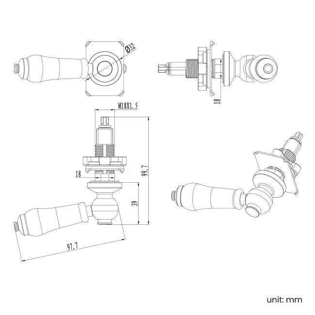 Enid Traditional Close Coupled Toilet With Gloss White Wooden Seat & Pedestal Basin - Single Tap Hole