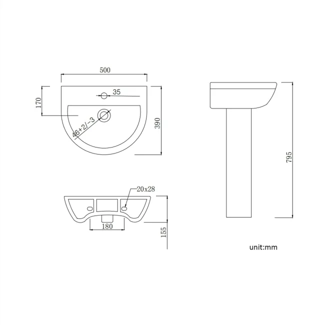Denver Close Coupled Toilet & Pedestal Basin Set