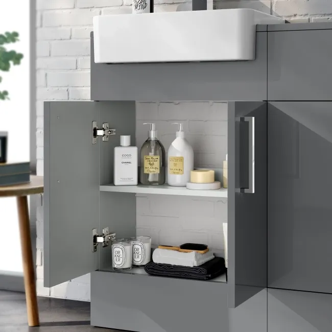 Harper Stone Grey Combination Vanity Basin & Aruba Toilet 1000mm