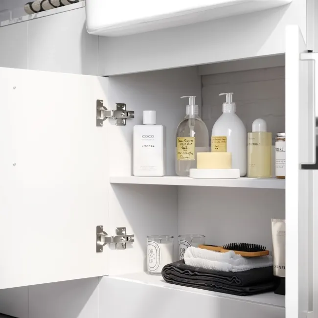 Harper Gloss White Combination Vanity Basin with Marble Top & Miami Toilet 1500mm