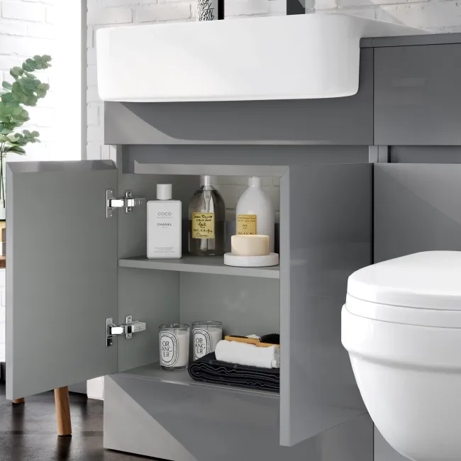 Foster Stone Grey Combination Vanity Basin and Seattle Toilet 1200mm