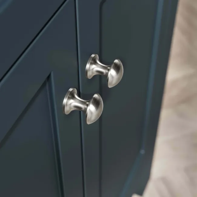 Bermuda Inky Blue Cabinet with Marble Top 800mm - Excludes Counter Top Basin