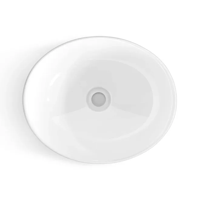 Bermuda Midnight Green Vanity with Marble Top & Oval Counter Top Basin 600mm