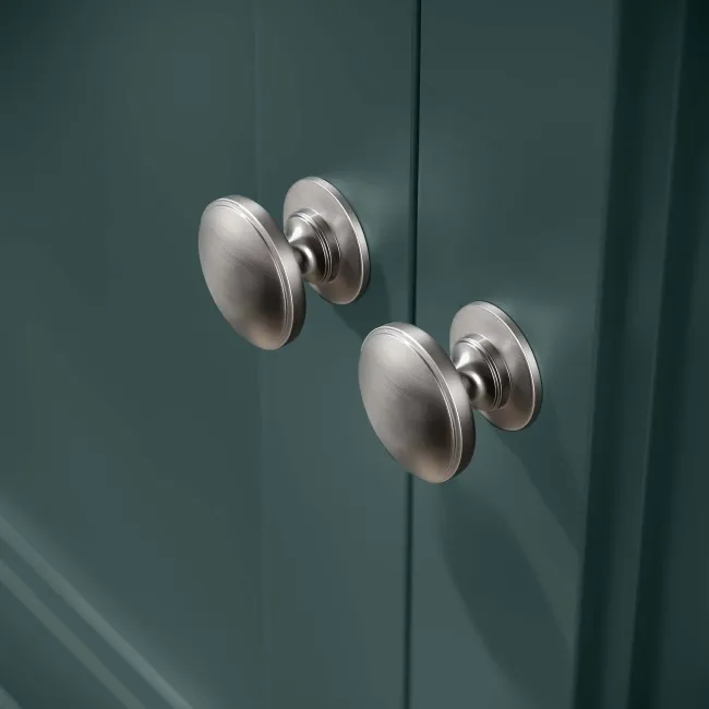 Lucia Midnight Green Cabinet with Oak Effect Top 1200mm - Excludes Counter Top Basins