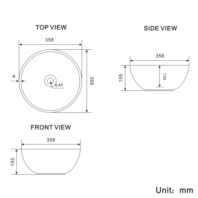 Lucia Midnight Green Vanity with Oak Effect Top & Round Counter Top Basin 840mm - Brushed Brass Accents