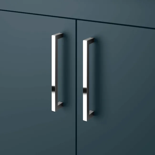 Harper Navy Blue Basin Vanity and Back To Wall Toilet Unit 1200mm (Excludes Toilet) - Left Handed