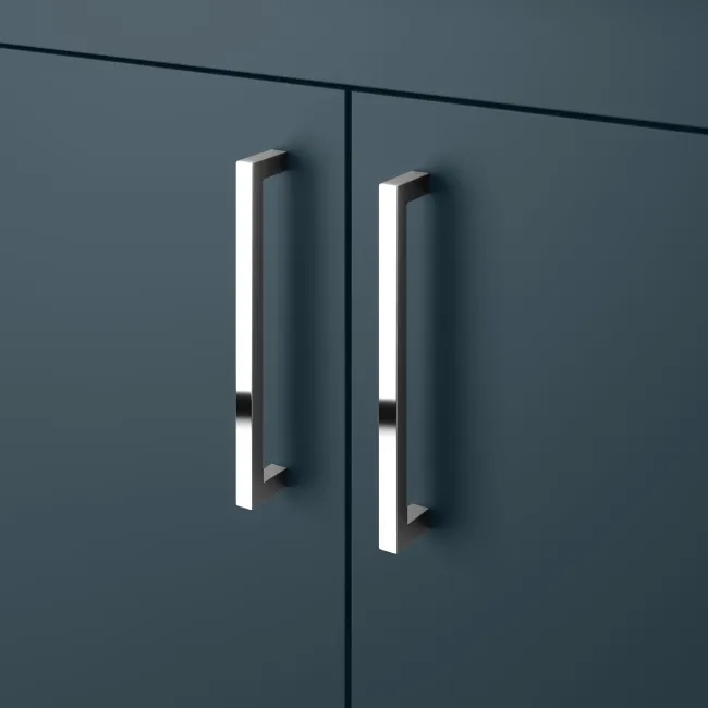 Harper Navy Blue Combination Vanity Basin and Tucson Toilet 1200mm - Left Handed