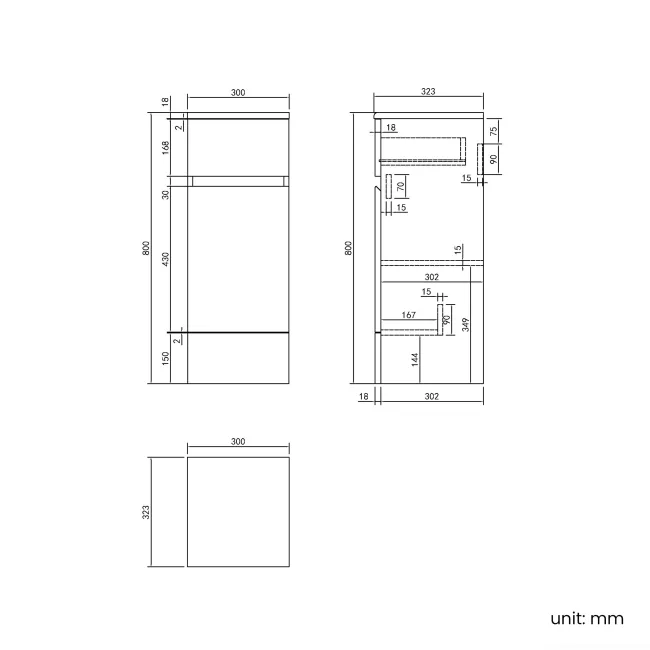 Foster Tungsten Grey Combination Vanity Basin and Houston Toilet 1500mm