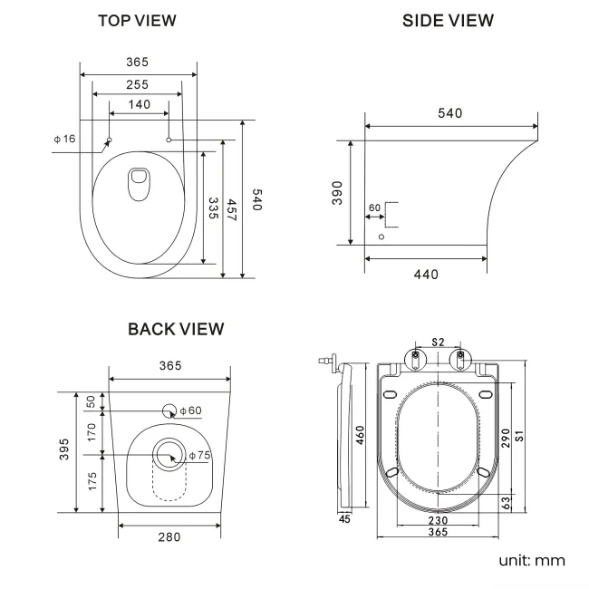 Foster Tungsten Grey Combination Vanity Basin with Marble Top & Tucson Toilet 1200mm
