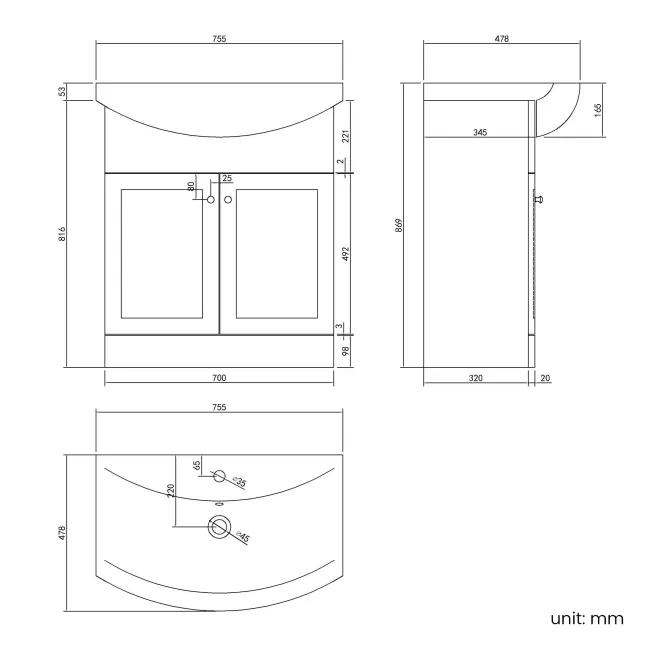 Capri Fog Grey Basin Vanity and Back To Wall Unit 1350mm (Excludes Toilet) - Chrome Handles