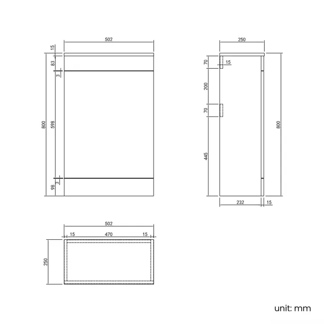 Mersey Gloss White Basin Vanity and Back To Wall Unit 1300mm - Excludes Toilet