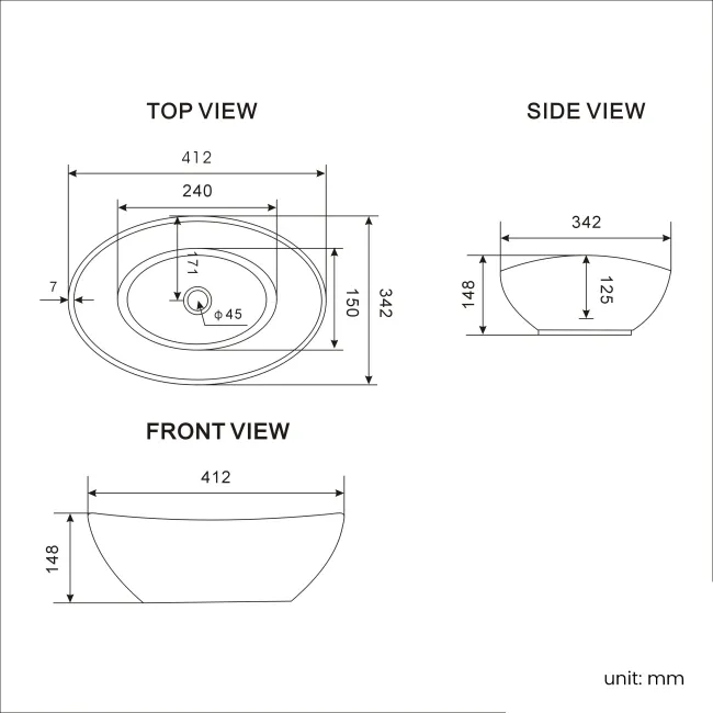Milos Cotton White Vanity with Oval Basin 500mm - Brushed Handles