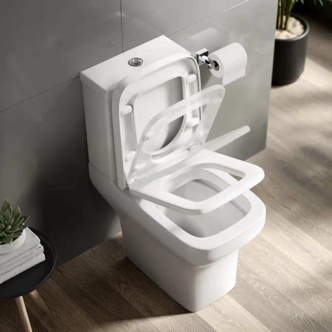 Chicago Rimless Close Coupled Toilet With Premium Soft Close Seat