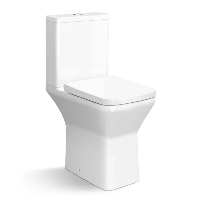 Dallas Rimless Comfort Height Close Coupled Toilet With Soft Close Seat