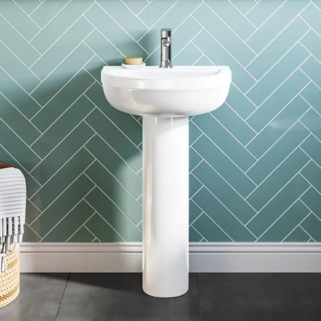 Seattle Rimless Close Coupled Toilet & Pedestal Basin Set