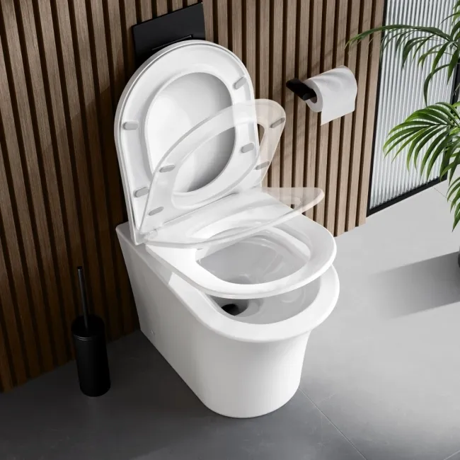 Tucson Rimless Back To Wall Toilet With Premium Soft Close Seat