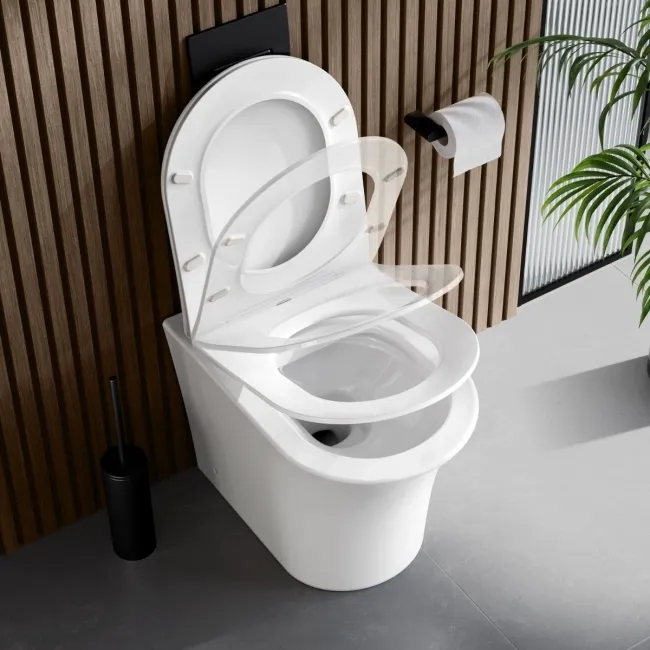 Tucson Rimless Back To Wall Toilet With Premium Soft Close Slim Seat