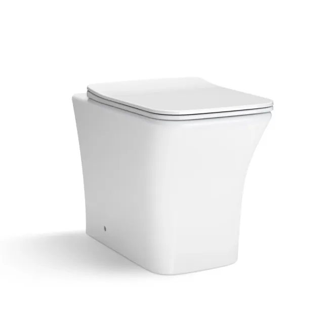 Houston Rimless Back To Wall Toilet With Premium Soft Close Slim Seat