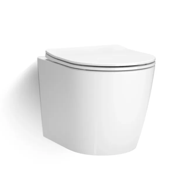 Utah Rimless Wall Hung Toilet With Premium Soft Close Slim Seat
