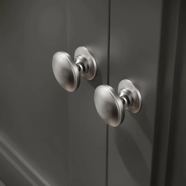 Monaco Graphite Grey Basin Vanity and Back To Wall Unit 1200mm (Excludes Pan & Cistern)