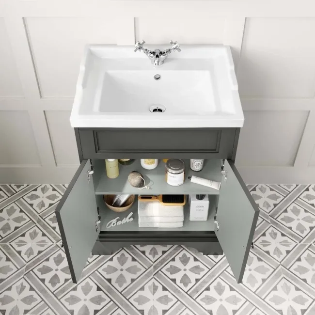 Lucia Graphite Grey Basin Vanity 630mm
