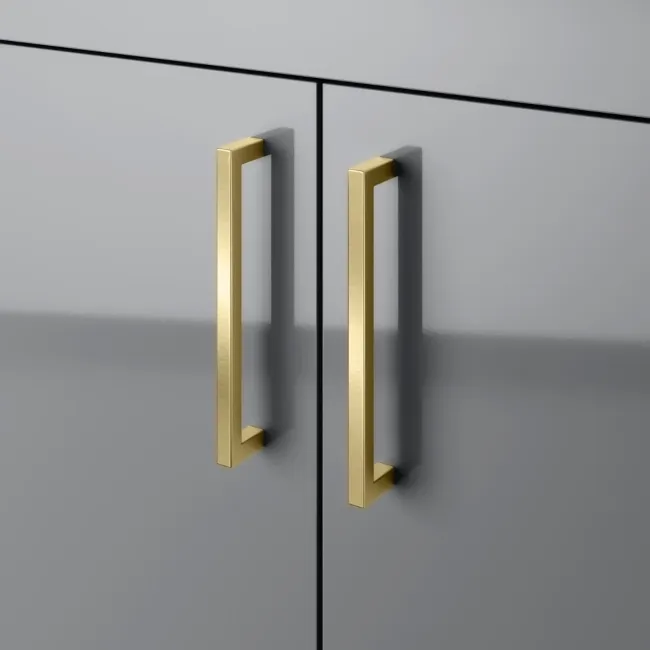 Harper Stone Grey Combination Vanity Basin with Marble Top & Houston Toilet 1500mm - Brushed Brass Accents