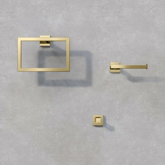 Isla Brushed Brass 3 Pieces Accessory Set