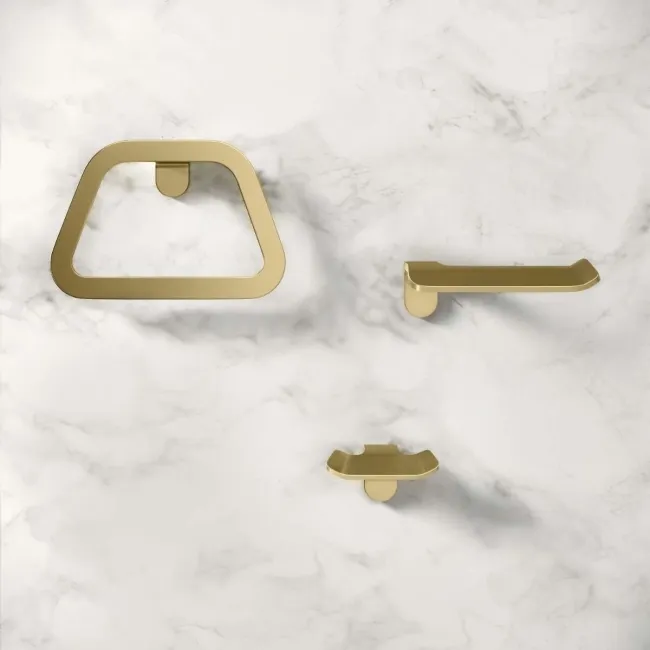 Eloise Brushed Brass 3 Pieces Accessory Set