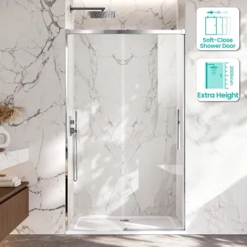 Lisbon 8mm Soft-Closing Sliding Shower Door 1200mm