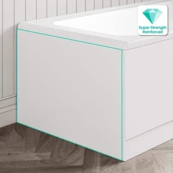 800 Super Strength Reinforced Acrylic Straight Bath End Panel