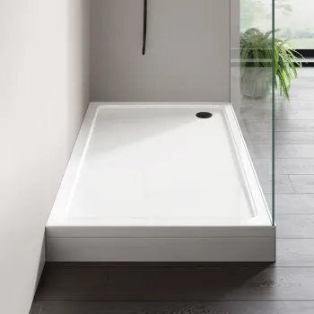 London Rectangular Stone Shower Tray 1500x900mm & Riser Kit