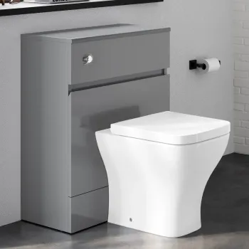 Foster Stone Grey Back To Wall Unit and Atlanta Toilet