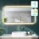 Mila Brushed Brass Backlit Illuminated LED Mirror With BLUETOOTH Speaker 600x1200mm