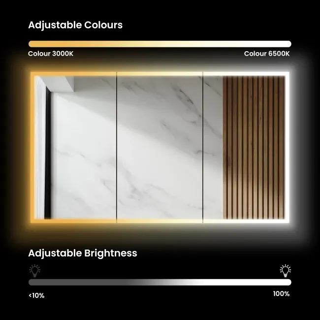 Willow Illuminated LED Mirror Cabinet With BLUETOOTH Speaker & USB Port 700x800mm