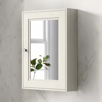 Chalk White Mirror Cabinet 700x500mm