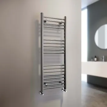 Barcelona Chrome Straight Heated Towel Rail 1200x400mm