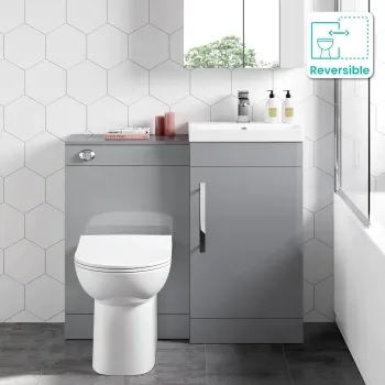 Avon Stone Grey Combination Vanity Basin and Aruba Toilet 950mm