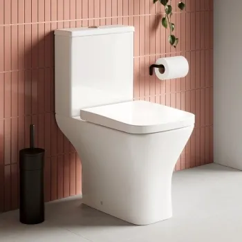Boise Rimless Close Coupled Toilet With Soft Close Seat
